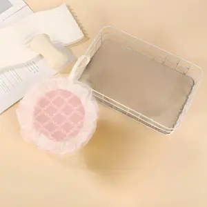 Cute Rose Bath Flower Bubble Net Bag, Thick Soap Pouch, Ultra-Soft Exfoliating Wash Mitt, Home Use, Girls' Heartfelt Design