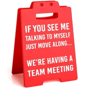 Funny Office Decor Coworker Gifts, Funny Desk Signs Gag Gifts for Colleague Teammate Employee Boss, Humorous Saying Fun Quotes Office Cubicle Decoration, Office White Elephant Christmas Birthday Gifts