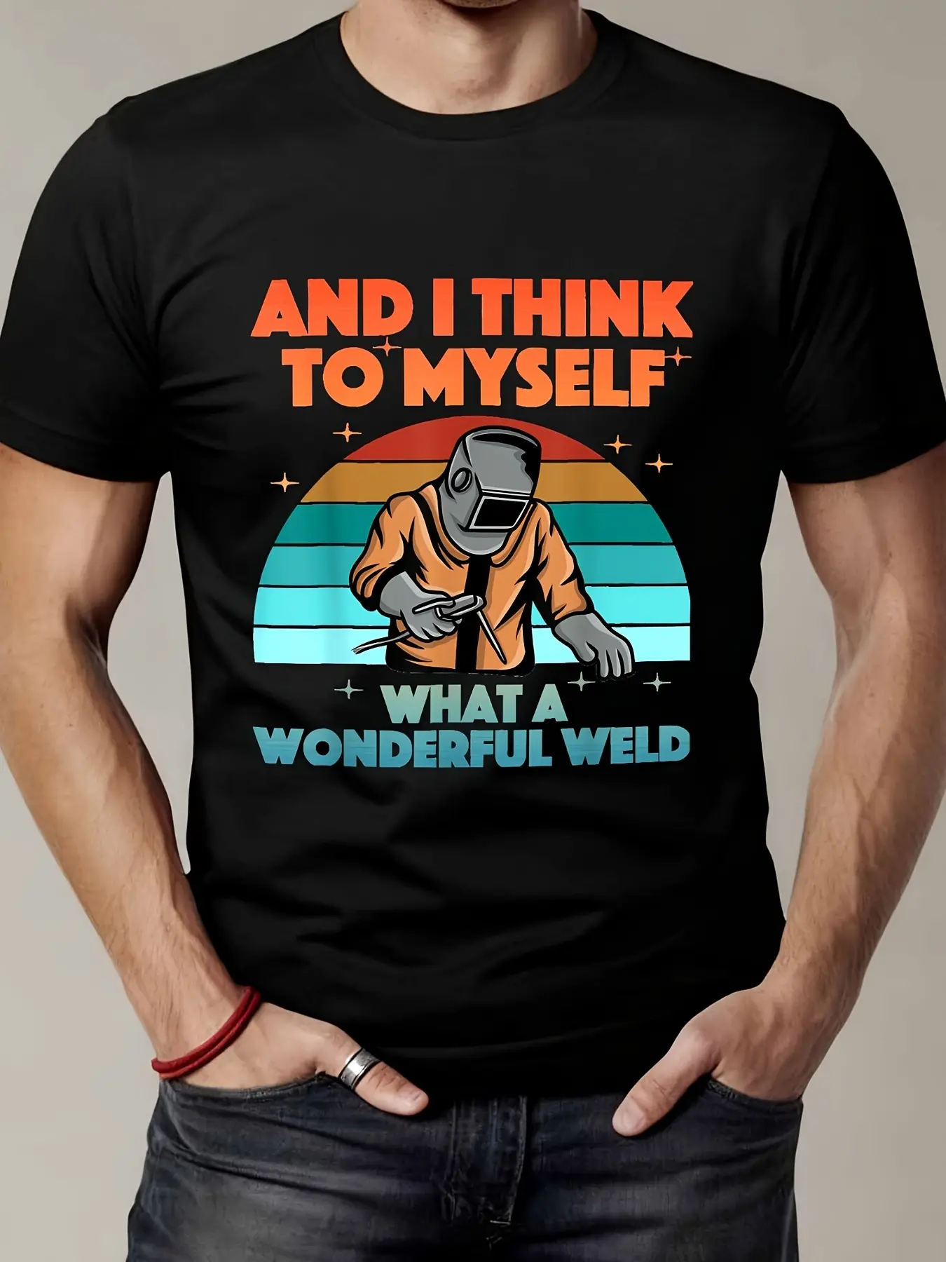 Men'S Women'S MIG TIG Welder T-Shirt Vintage Weldi unisex soft cotton short sleeve t shirt, vintage graphic casual tee for men women teens, perfect birthday holiday gift for camping travel gym daily street  wear