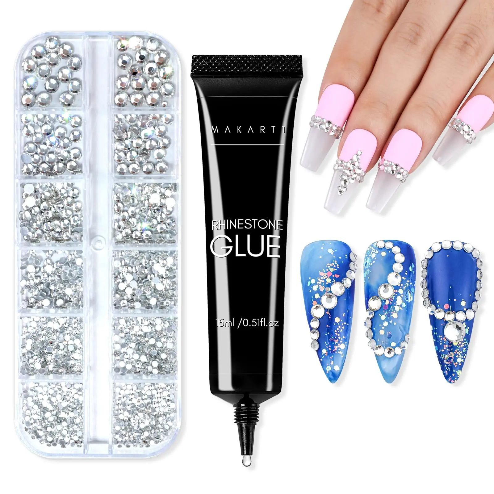 Nail Rhinestone GLue Kit-Clear