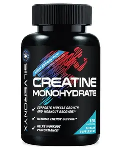 Creatine Monohydrate Capsules 3000mg - Micronized Creatine Nutritional Supplement - Lean Muscle Growth, Workout Performance, Energy & Endurance Support - 750mg per High Absorption Capsule - 120 Count