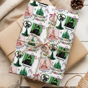 Wicked Musical Wrapping Paper, Wicked Christmas Gift Wrapping, Wizard Of Oz Present Wrap, Wicked Movie