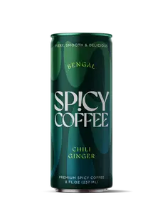 SPICY COFFEE, Bengal (Chili & Ginger), Ready-To-Drink Coffee Latte, 8OZ (Single Can) Coffee Beverage