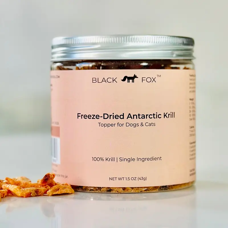 Freeze-Dried Antarctic Krill Treats Snacks for Dogs and Cats | 1.5 oz