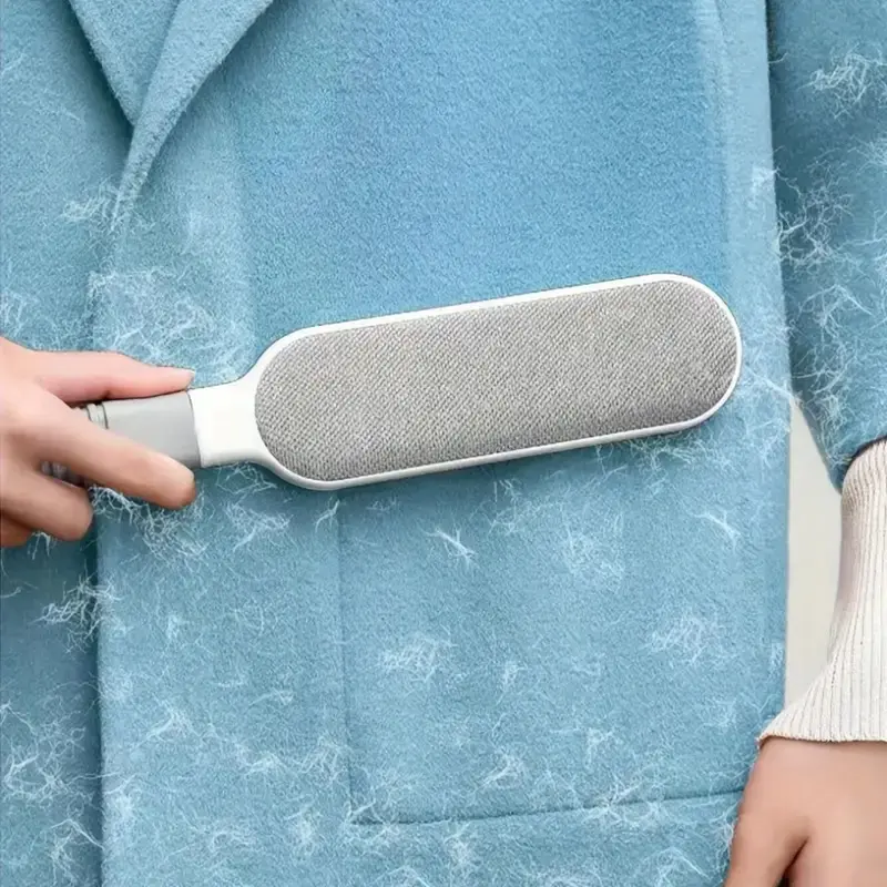 Household Electrostatic Lint Brush Tool - Double-Sided Reusable for Lint Removal, Pet Hair, Daily Cleaning of Clothes, Home Use (Gray)