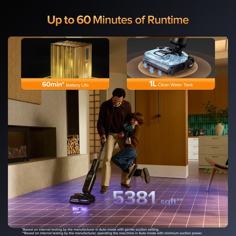 Roborock F25 series Ultra Steam Wet Dry Vacuum Cleaner, 356°F Steam Mop & 187°F Hot Water Cordless Vacuum Mop All in One, Floor Washer with Blue Light, 194°F Self-Cleaning, 180° Lay-Flat, AI Assitant Wheels #TikTokShopJumpstartSale #ces