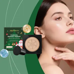 Zephoco Ivory White Radiant Cushion - Silky Lightweight, Buildable Coverage Velvet Finish All-Day 💫