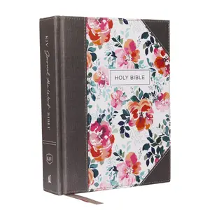 KJV, Journal the Word Bible, Cloth over Board, Pink Floral, Red Letter, Comfort Print: Reflect, Journal, or Create Art Next to Your Favorite Verses by Thomas Nelson [Hardback Book]