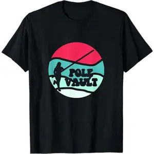 Pole Vault - Retro Colors Vintage Look Pole Vaulting T-Shirt
