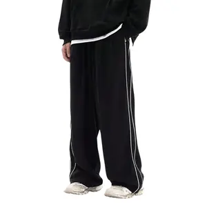 Baggy Sweatpants Parachute Barrel Work Track Striped Wide Leg Athletic Joggers
