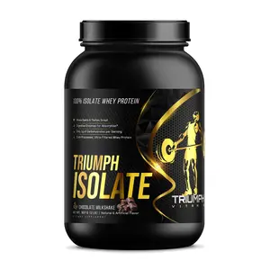 TRIUMPH VITAMIN 2lb 100% Whey Isolate Chocolate – 31 serv.  Protein Supplement Dietary Fitness Edible Powder