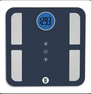 WW Scales by Conair WW Body hhAnalysis Scale W/ Jumbo 2.6" Round Backlit Display- Black Square