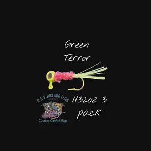 Green Terror Crappie Jig 1/32oz 3 Pack