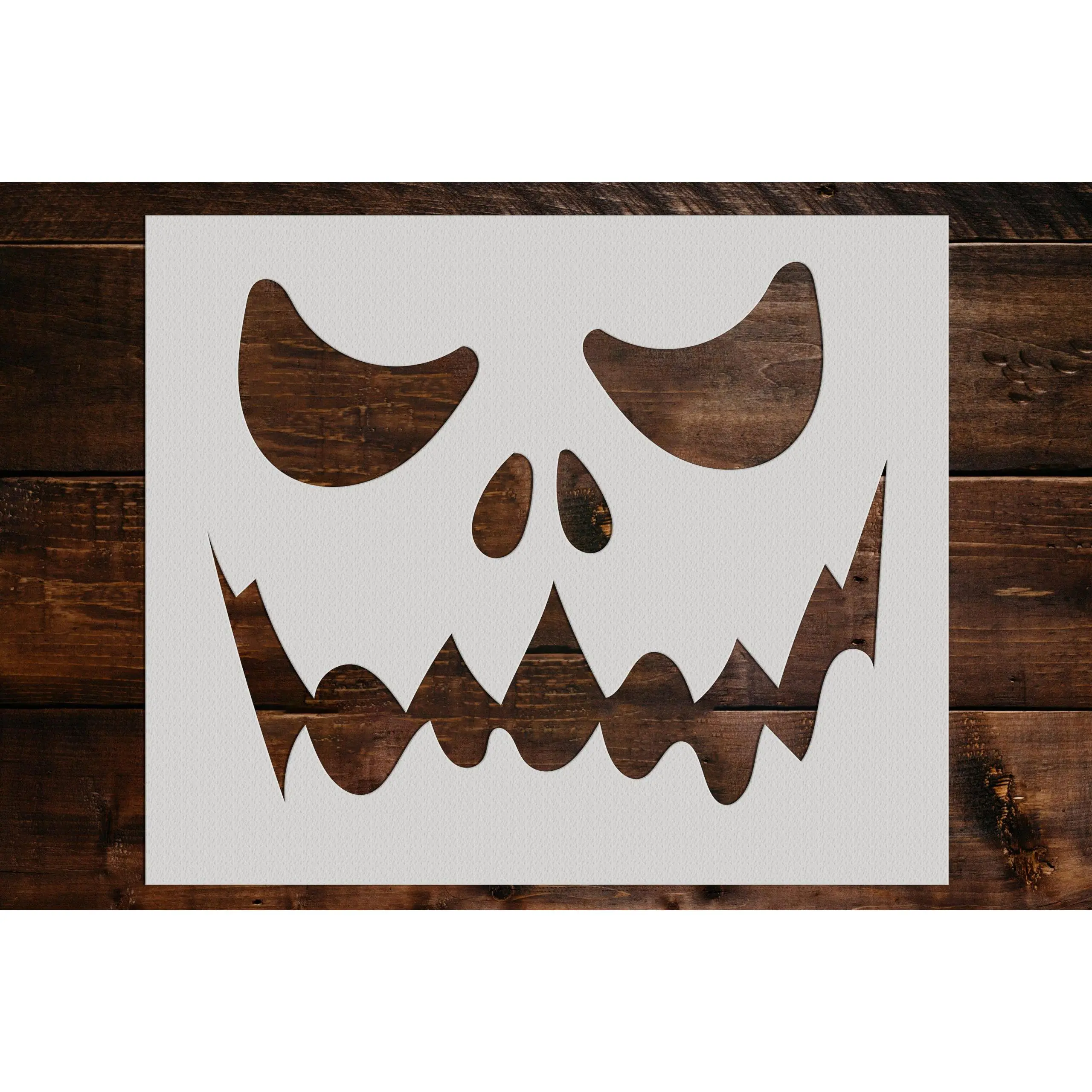 Pumpkin Face Stencil - Art and Wall Stencil