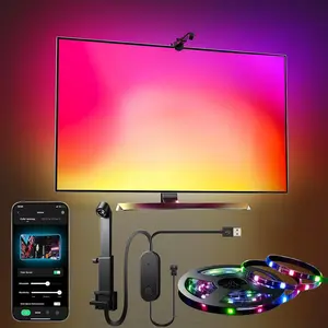 TV LED Backlight with AR Sensor, RGBIC Magic Light Strip, Smart TV Magic Background Light, Suitable for Game Rooms, Living Rooms and Rooms, TV LED Lights