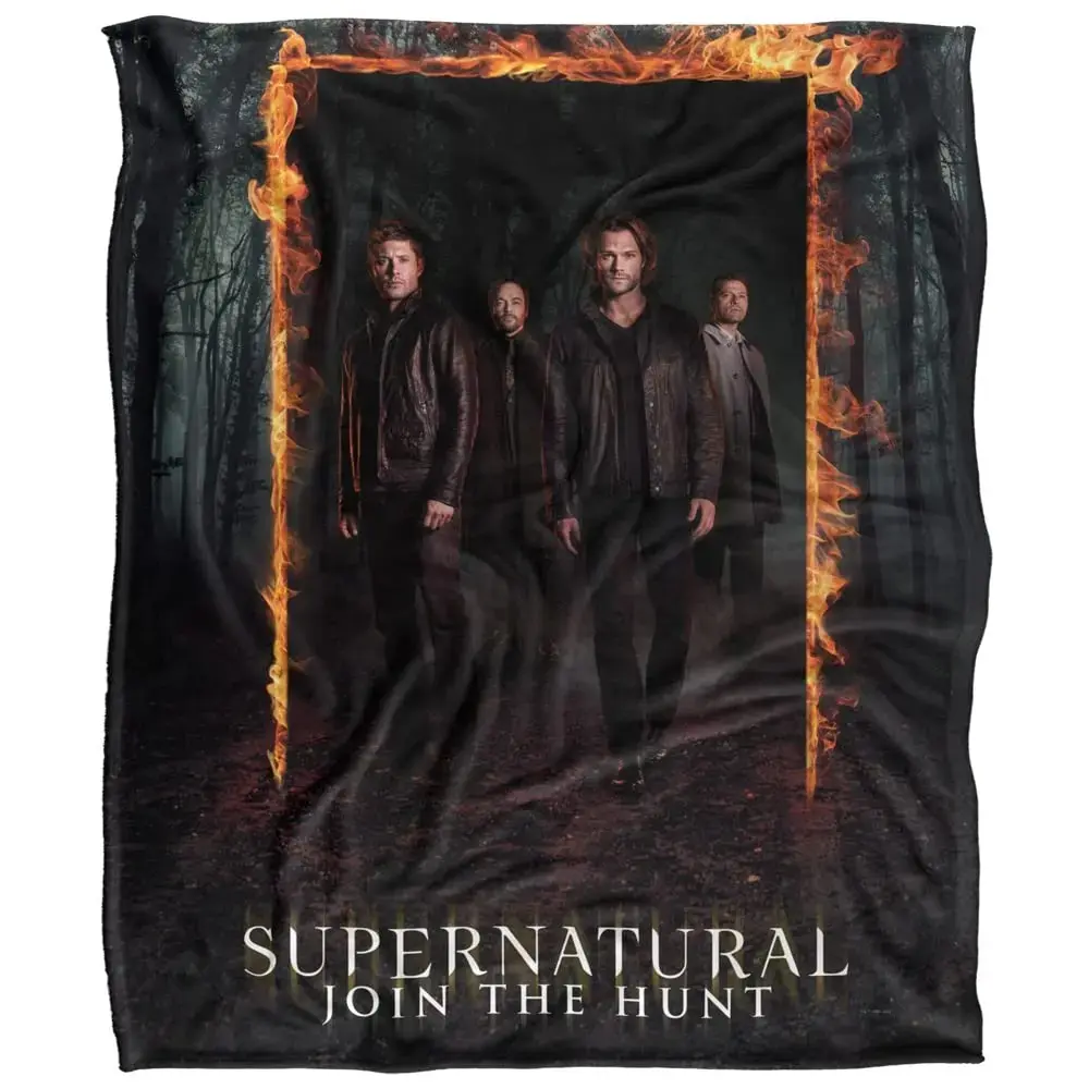 Paranormal Hunter Occult Symbolic Print Polyester Blanket - Soft, Cozy Flannel 1-Piece Flat Weave Throw for Sofa, Bed, Dark Fantasy Indoor Home Decor with Occult Vibes