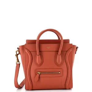 Pre-owned Celine material Messenger Bags Luggage Bag Smooth Leather Nano by Rebag