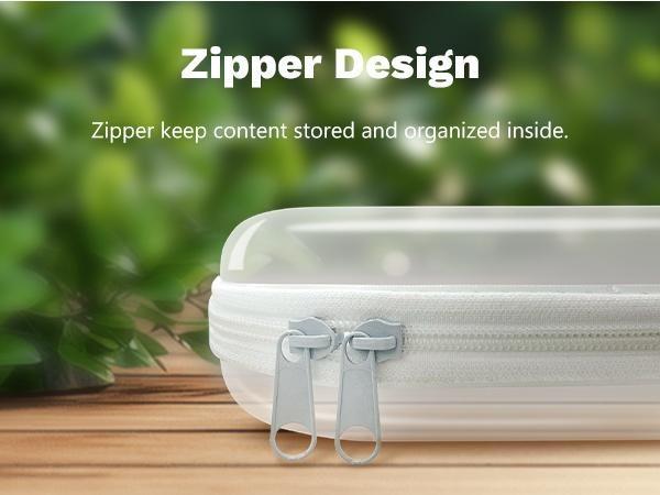 6Pcs Clear Hard Shell PVC Zipper Bags, Transparent Waterproof Travel Organizer Pouches, Dustproof Cosmetic & Toiletry Storage Cases for Makeup, Toiletries & Accessories