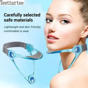 Ergonomic Neck Corrector, Adjustable Dual-Directional Cervical Support, Foldable Portable Back Posture Correction Device, Relieves Neck Pressure