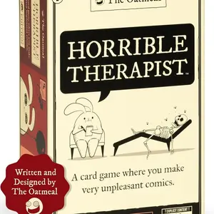 [XMAS DEAL TODAY] Exploding Kittens HorribleTherapist: Extra Horrible Edition - A Card GameWhere You Make Very Unpleasant Comics - PartyGames & Family Game Night for 3-8 Players