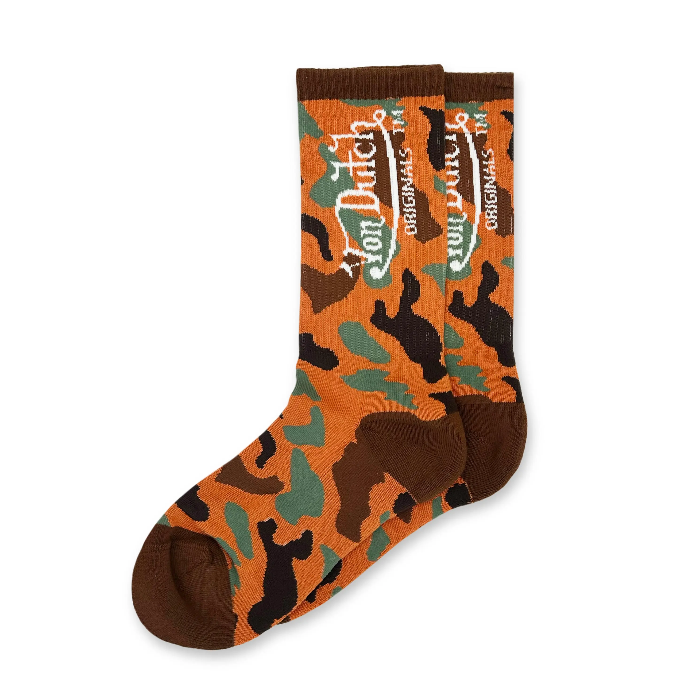 Von Dutch Burnt Orange Camo Socks