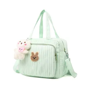 Baby Diaper Bag Tote, Mom Bag Crossbody Diaper Bags Baby Travel Bags for Girl Pañaleras Para Bebe (Green, Small)