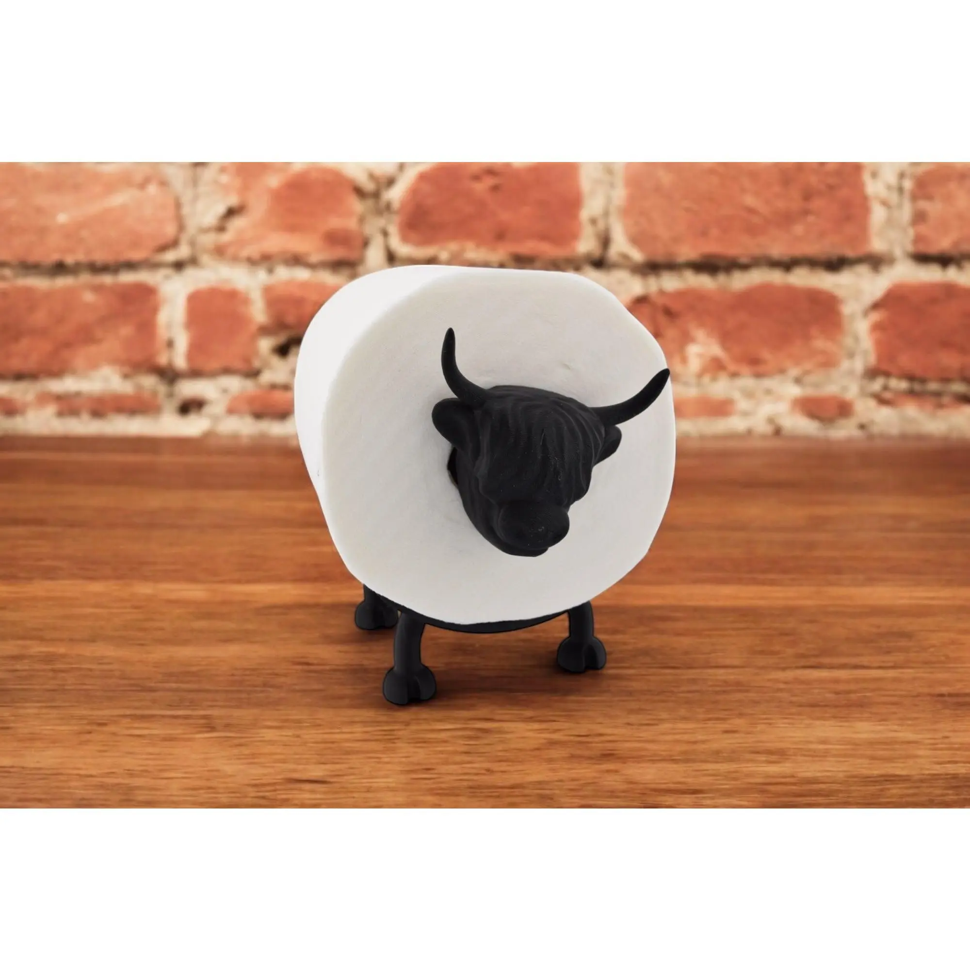 Highland Cow Toilet Roll Holder – Bathroom Accessory