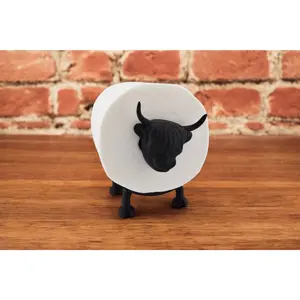 Highland Cow Toilet Roll Holder – Bathroom Accessory