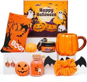 Halloween Gifts for Women, Teen Girl, Boo Basket Stuffers for Women, Cute Pumpkin Gift for Daughter, Her, Girl, Friend