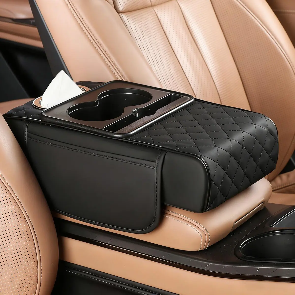 Multifunctional Car Center Console Storage Box, High-Quality Car Interior Accessories, Organizer for Dashboard, Armrest Pad, Car Storage Organizers