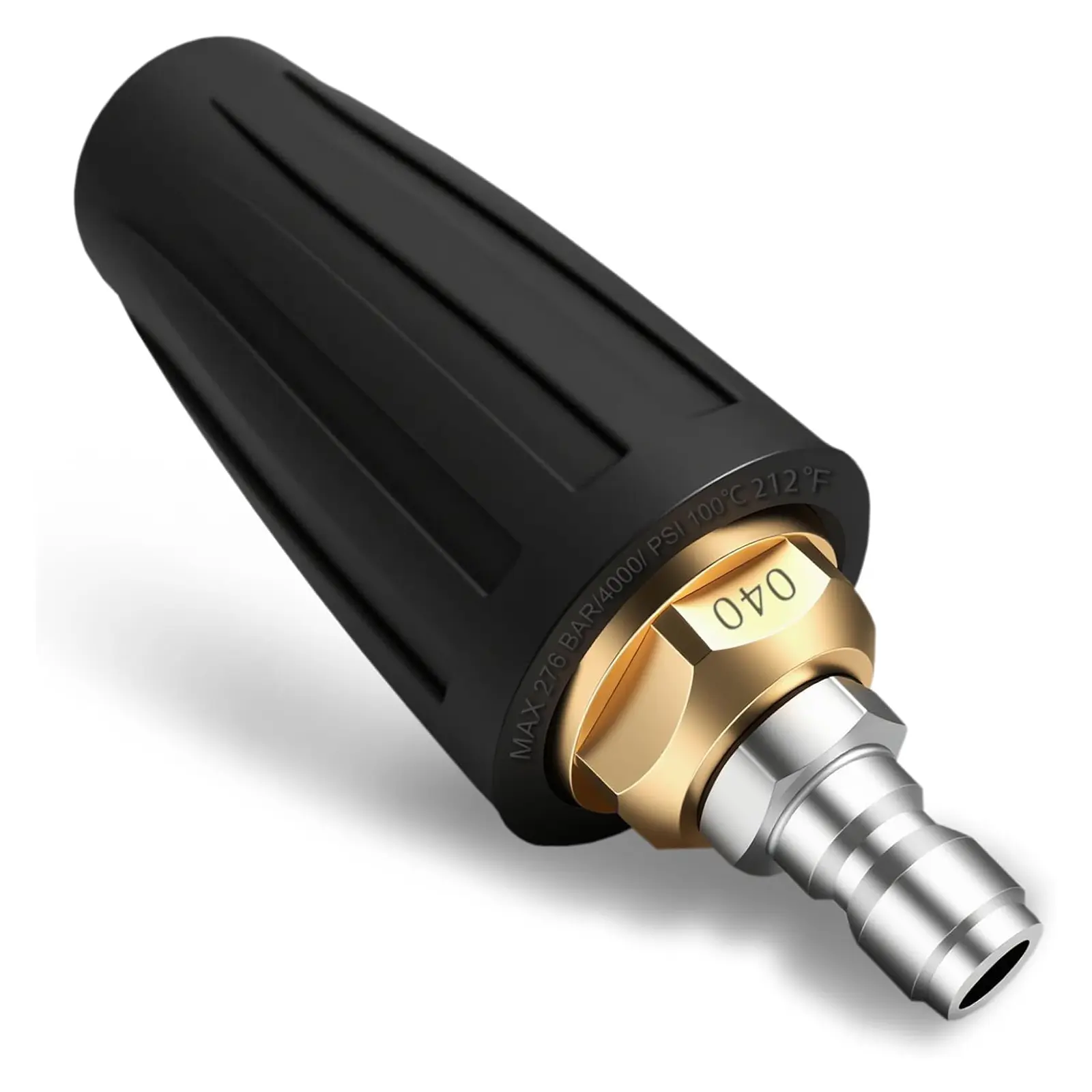 Turbo Nozzle Pressure Washer Tips, Max 4000 PSI, Upgrade 360° Rotating Turbo Spray Tips with 1/4" Quick Connector for Cleaning Car, Garden, Concrete Brick, 4.0 GPM 4.0 Orifice