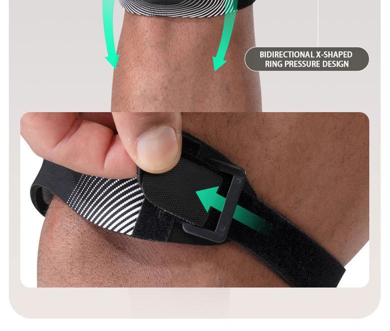 2PCS Adjustable Compression Knee Support with Patella - Unisex Heavy-Duty Joint Stabilizer for Running, Basketball (Gray/Blue/Black) - Premium Textile, Knee Compression Sleeve Men's Weightlifting Knee Guard Weightlifting Knee Sleeve Women's Knee Protector