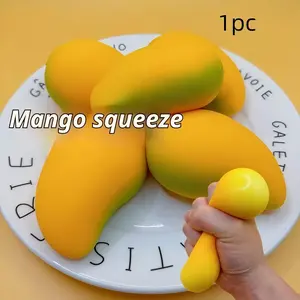 Realistic Mango Squeeze Toy, Creative Food Stress Relief Toy, Squeeze Decompression Toy, Party Gag Gift, Asmr Anxiety Toy