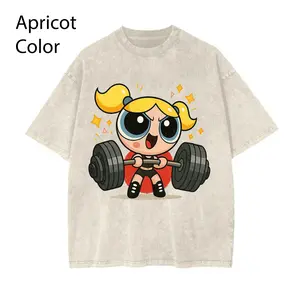 Vintage Bubbles #Powerpuff Strong Girls Gym T-Shirt, Y2K #Powerpuf Fitness, Workout Shirt, Trending 2025, Weightlifters, Bodybuilding Shirt, Pump Cover Gym Tee for Men Women, Youth & Adult