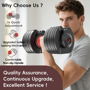 Upgraded Adjustable Dumbbells Set 52.5 lbs, 15 Weights Dumbbell Set, Quick Adjustable Dumbbells For Men Women Home Gym with Anti-Slip Handle, Safe and No Falling