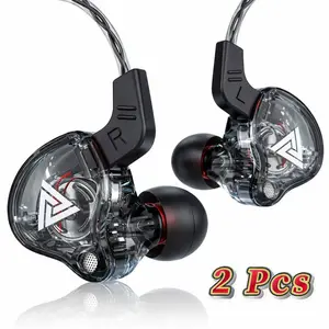 2 Pcs AK3Pro (AK6) In-Ear Wired Earphones – Upgraded AK3 Gaming & Sports Earbuds with HiFi 8D Audio, Deep Bass, Noise-Canceling Mic, Sweatproof, Durable, Perfect for PS/XBOX, Gym, Running, Streaming, Team Chats, High-Fidelity Sound