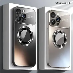 Magnetic Wireless Charging Phone Case, Shock Resistant Shockproof Hard Frosted Back Cover, Total Protective Camera Lens Protective Case for iPhone 17/16/15/14/13/12ProMax Plus Air, Casing, Accessories, Smartphone, Unique Iphone Cases #TOP PICKS