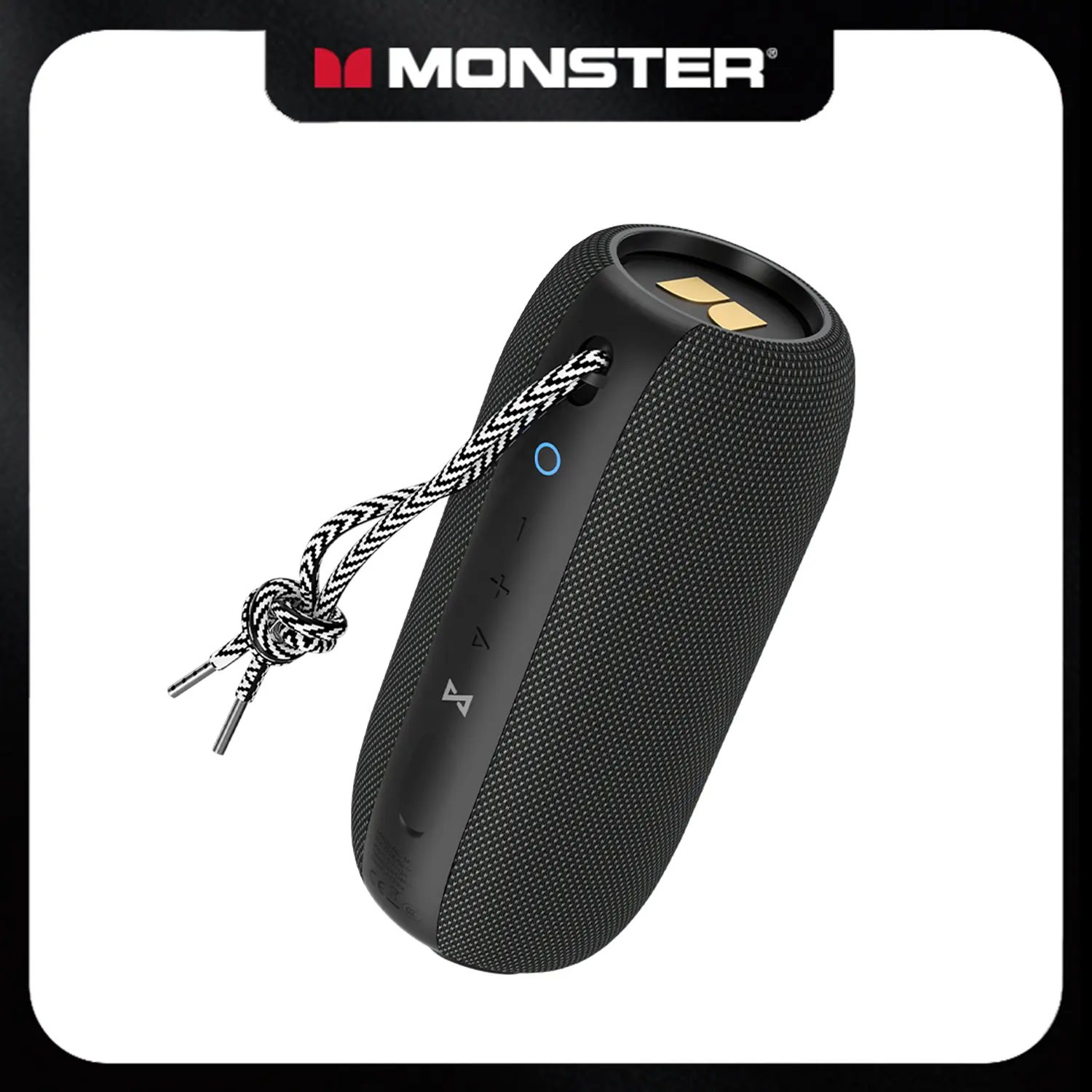 Monster Portable Bluetooth Speaker, 80W Peak Powerful Sound, 63mm Dual Drivers, IPX7 Waterproof, Bluetooth 6.0, TWS Stereo Pairing for 2 Speakers, Ultra-Long Battery Life, Compact Wireless Speaker for Outdoor, Travel & Party - SummerWins - DealsForYouDays