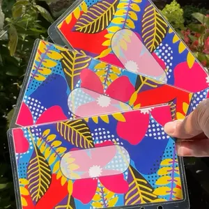 Electric Vibes Cash Envelope with Budget Tracker Set - Colorful Floral Design for Financial Tracking