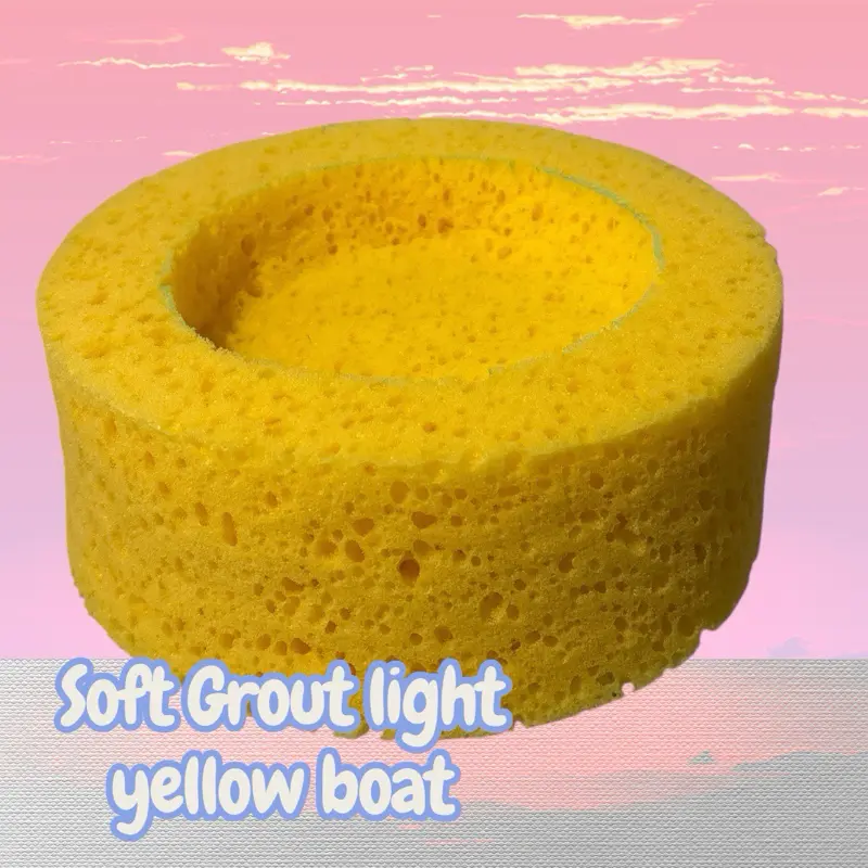 Grout Soft Round large easy to squeeze custom sponge for Asmr purpose