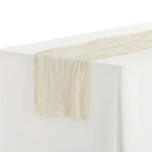 REGALWOVEN 6 Pack Farmhouse Table Runner, Rustic Table Runner for Wedding Party Decoration