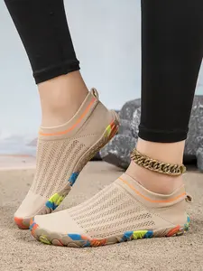 Women's Outdoor Anti-Slip Minimalist Shoes, Breathable Wide Toe Barefoot Shoes, Zero Drop Sporty All-Season Comfort Water Shoes