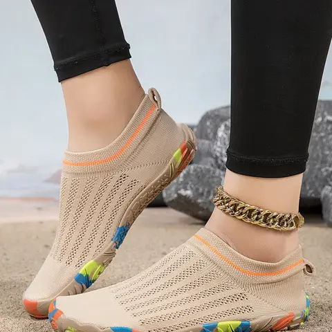 Women's Outdoor Anti-Slip Minimalist Shoes, Breathable Wide Toe Barefoot Shoes, Zero Drop Sporty All-Season Comfort Water Footwear, Water Shoes, Water Sports Shoes, Pool Shoes