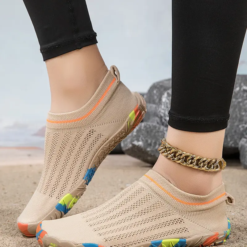 Women's Outdoor Anti-Slip Minimalist Shoes, Breathable Wide Toe Barefoot Shoes, Zero Drop Sporty All-Season Comfort Water Footwear, Water Shoes, Water Sports Shoes, Pool Shoes