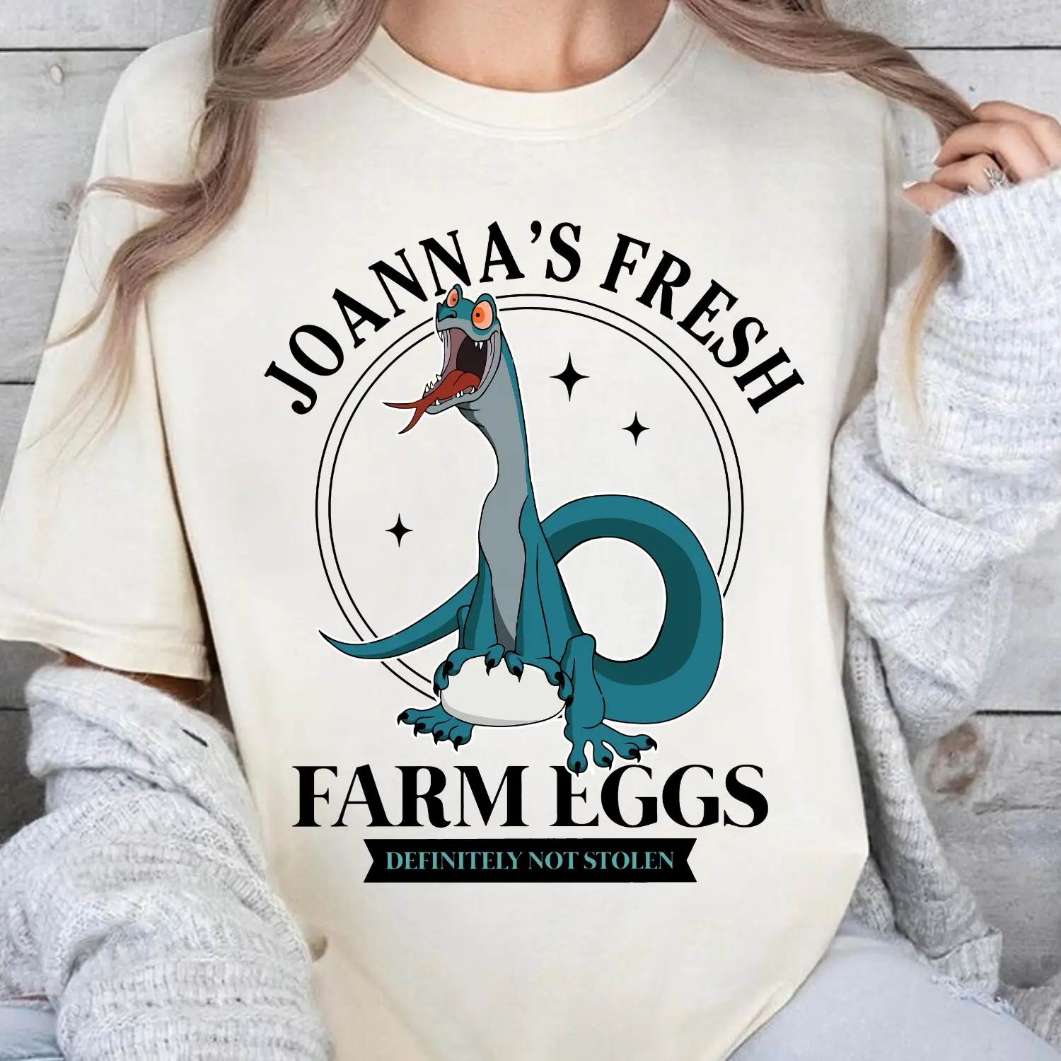 Joannaaa Rescuers Down Unde day r Shirt, Joannaaa'"s Fresh Farm Eggs Tshirt distressed tee casual summer