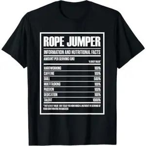 Rope Jumper Information And Nutritional Facts Rope Skipper T-Shirt