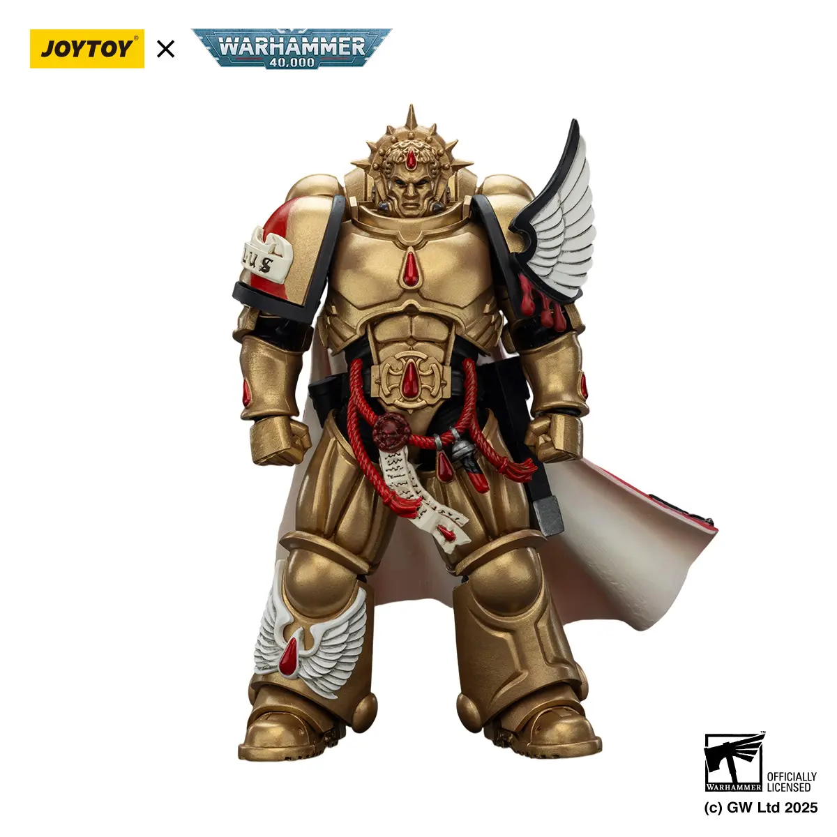 JOYTOY Warhammer 40k 1/18 Action Figure Blood Angels Captain with Heavy Bolt Pistol & Power Sword JT01796