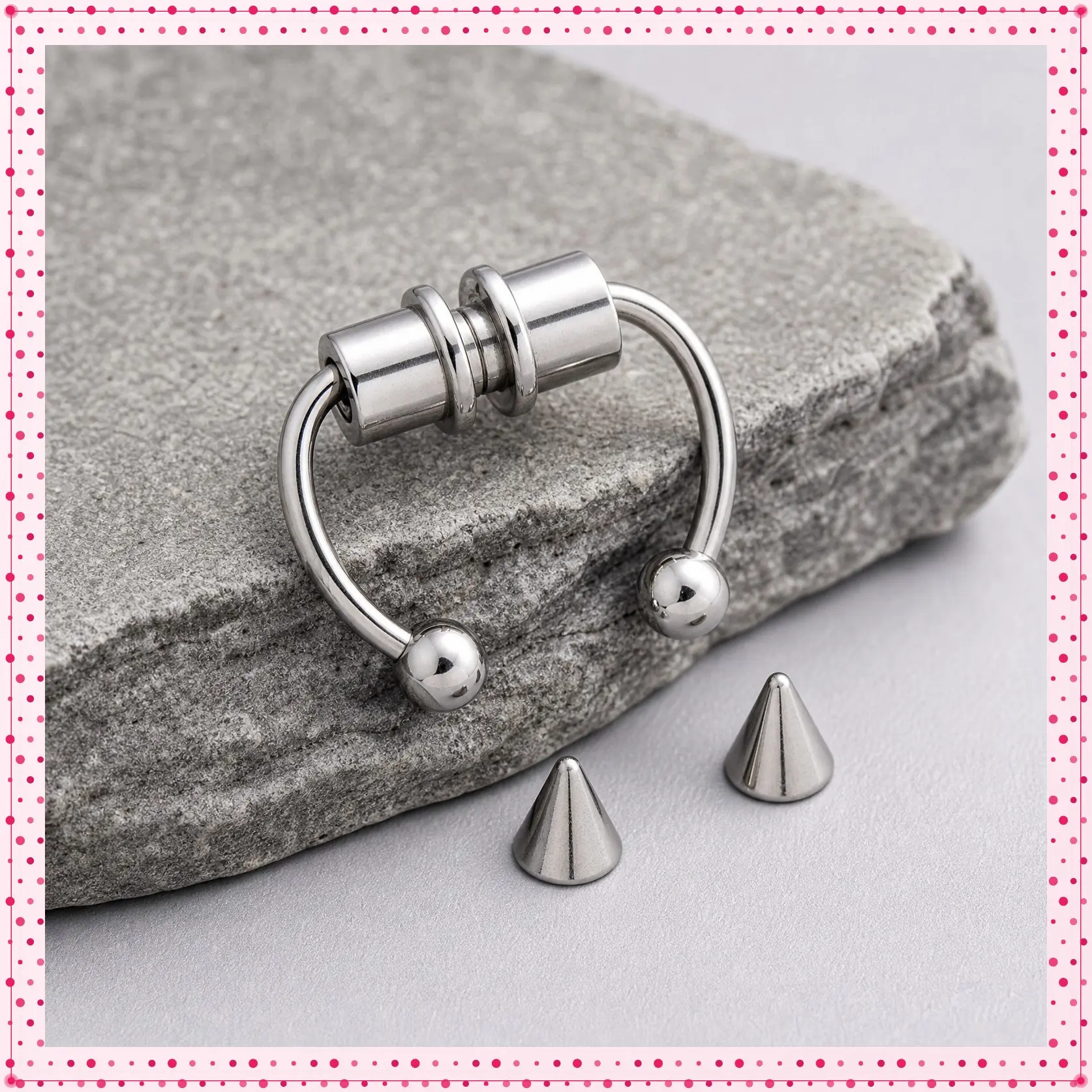 Non-Piercing Magnetic Nose Rings for Men and Women - Stainless Steel Body Jewelry