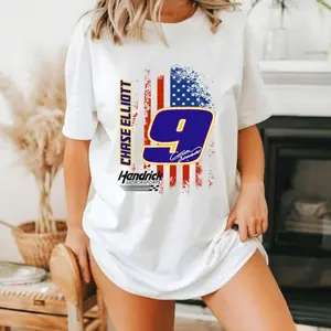 Chase Elliott T-shirt 2026, Chase Elliott NASCAR T-shirt #9 Racing Fan Pullover, Ultra Soft Premium Cotton, Gift For Men.