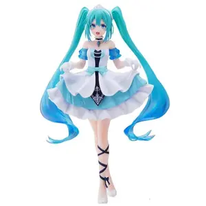 *20cm* Anime Hatsune Miku figure Virtual Singer Manga Statue Figurines Model Toys computer desk cake decoration kawaiii toy gift
